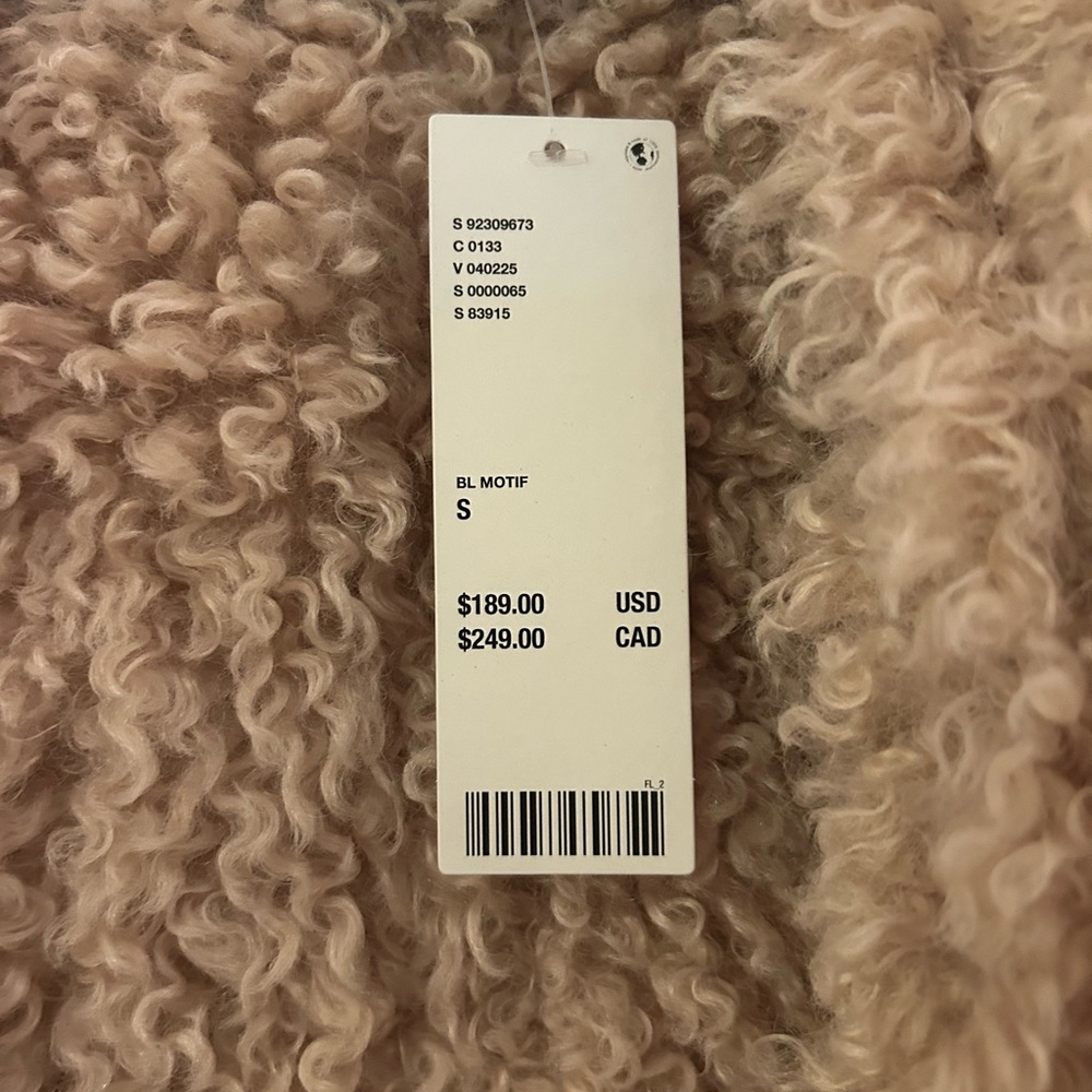 Urban Outfitters Brown Tan Teddy Jacket Cozy Plush Style - Picture 3 of 6